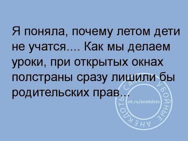Я поняла, почему летом дети не учатся.... Как мы делаем уроки, при открытых окнах полстраны сразу лишили бы родительских прав...