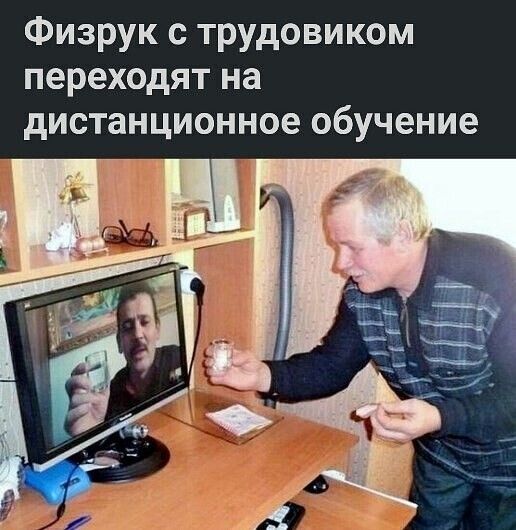 Физрук с трудовиком переходят на дистанционное обучение