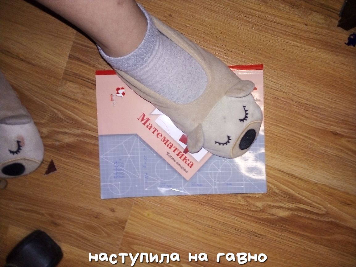 наступила на гавно