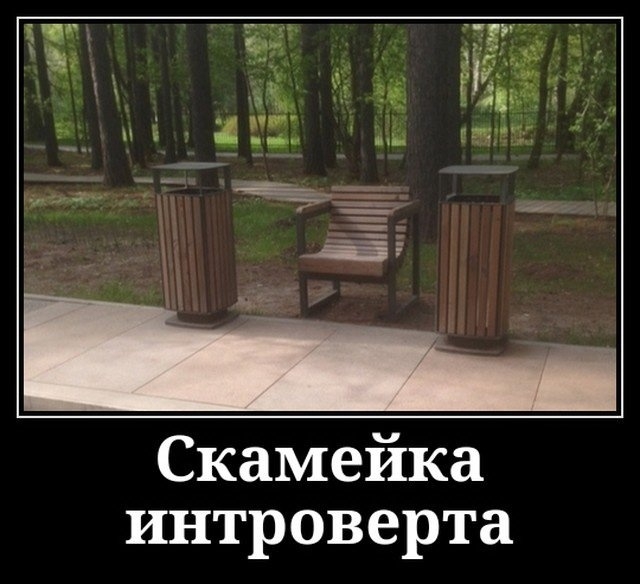 Скамейка интроверта