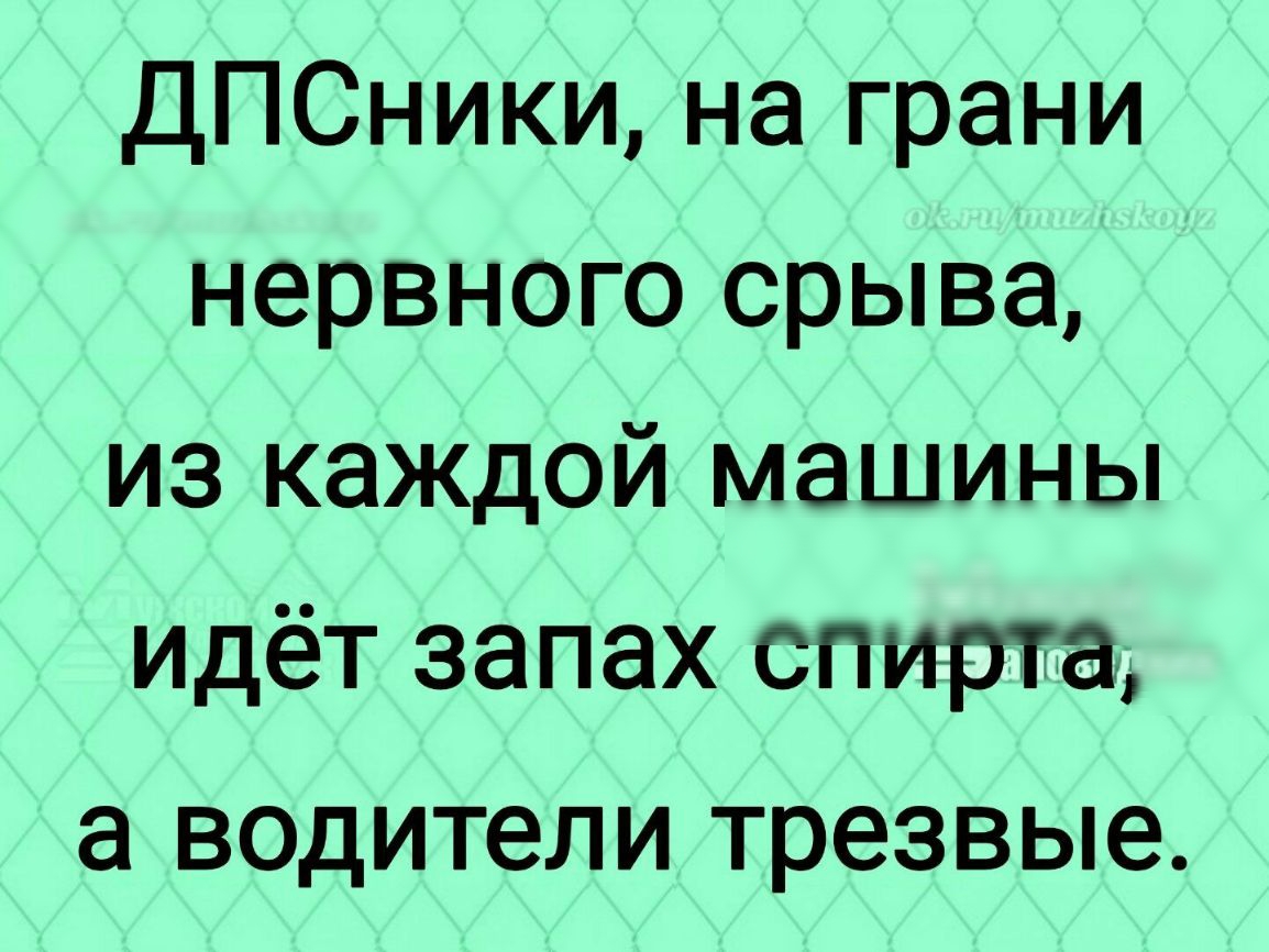 ДПСники на грани нервного срыва из каждой машины идёт запах спирта а водители трезвые