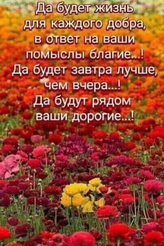 д дет для каждого доёра в Ответ на ваши помыслы благие да будет завтра лучше 1лем вчера да бУдУТ РЯДОМ ваши_дорогие