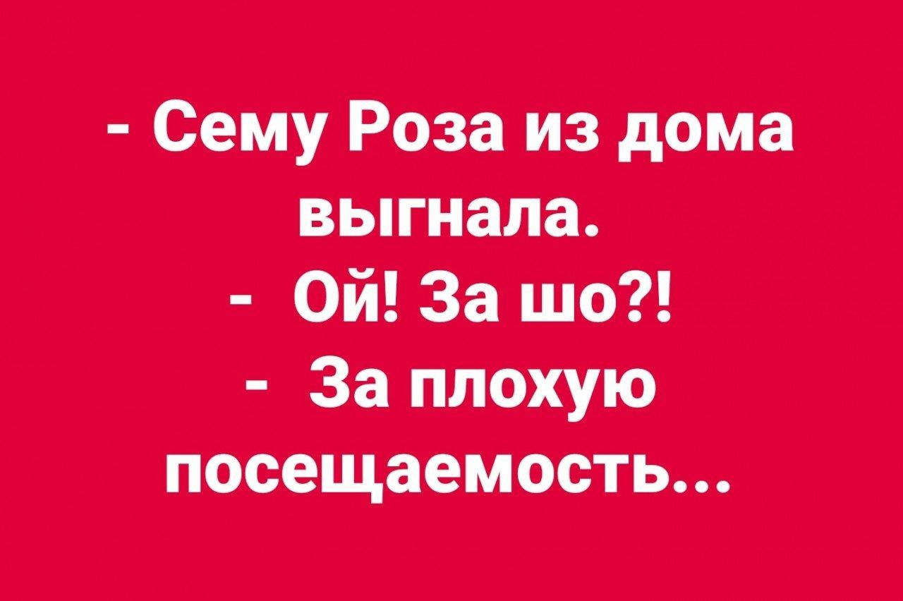 Саму Роза из дома выгнала Ой За шо За плохую посещаемость