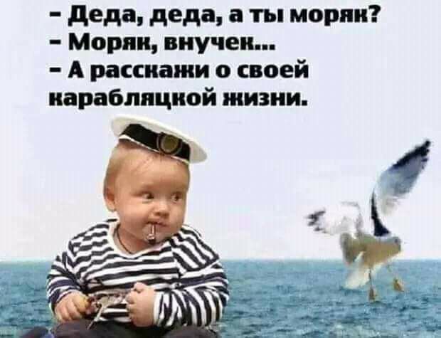 деда деда а ты моряк Морин виучеи А расскажи о своей иараблпциой жизни