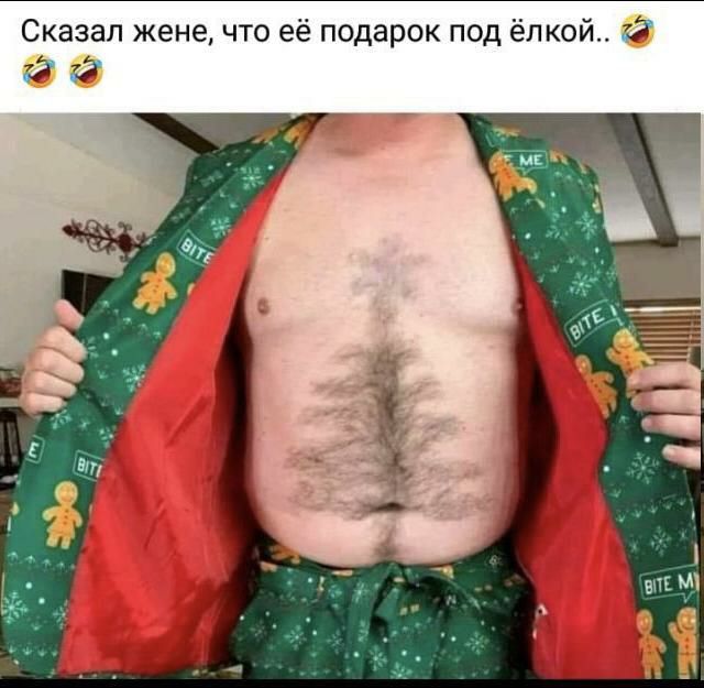 Сказал жене что её подарок под ёлкой