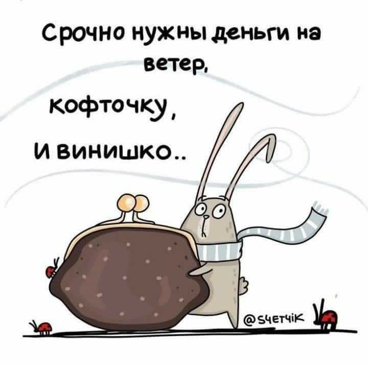 Срочно нужны деньги на ветер кофточку и винишко