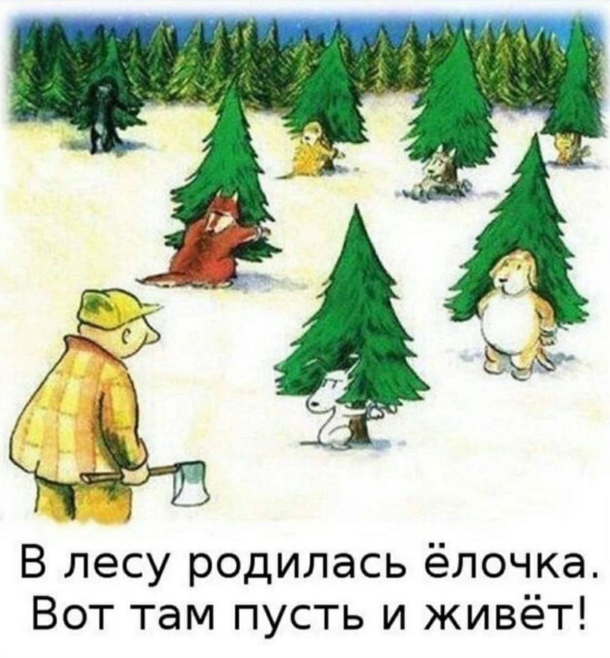 В лесу родилась ёлочка Вот там пусть и живёт