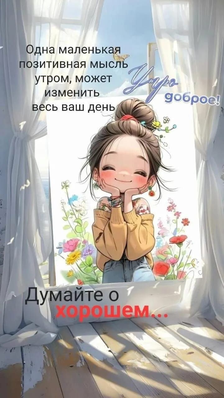 Одна мапенькар Зитивная мысЁгЁ утром может изменить