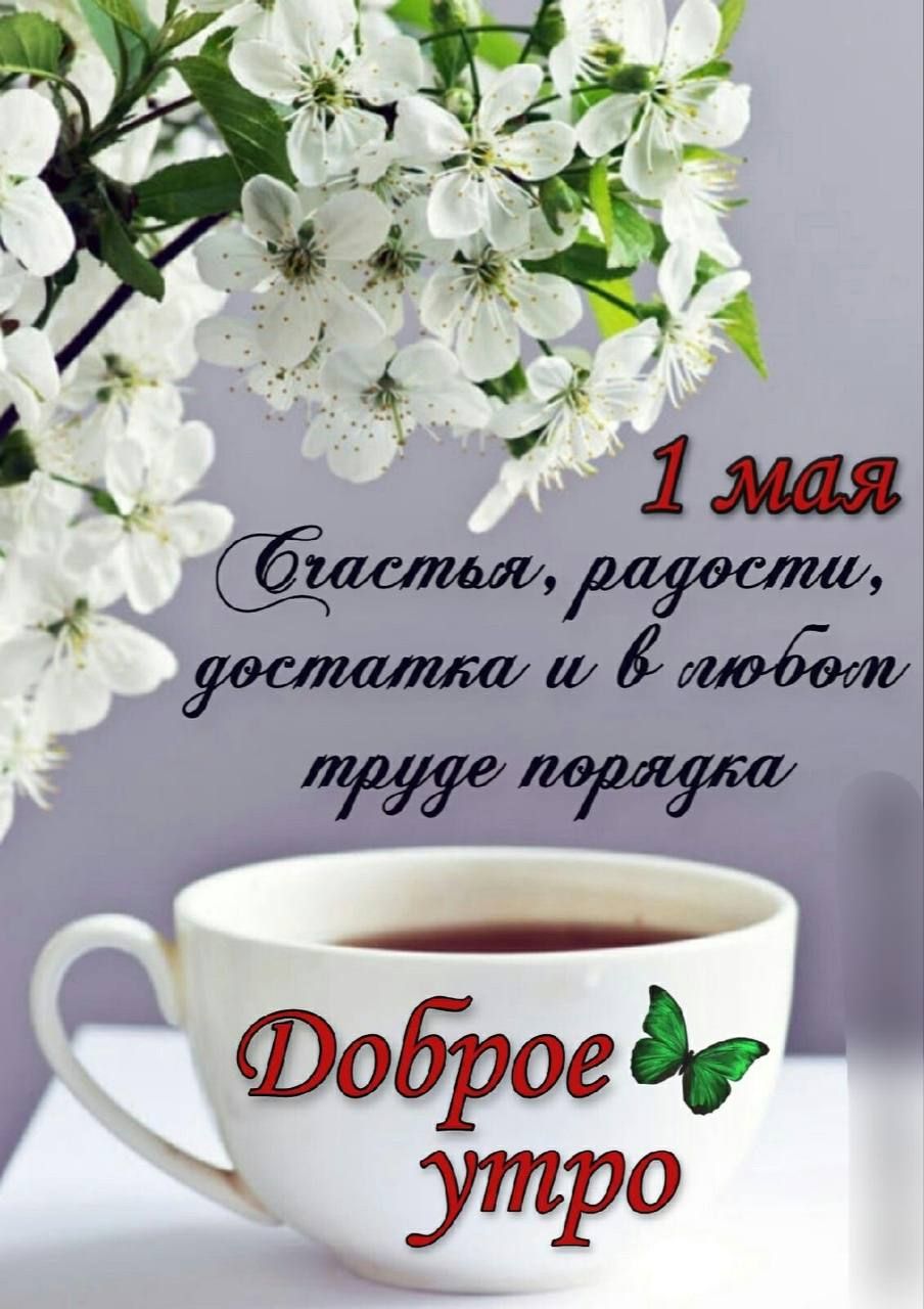 1 мая
Счастья, радости, достатка и в любом труде порядка
Доброе утро