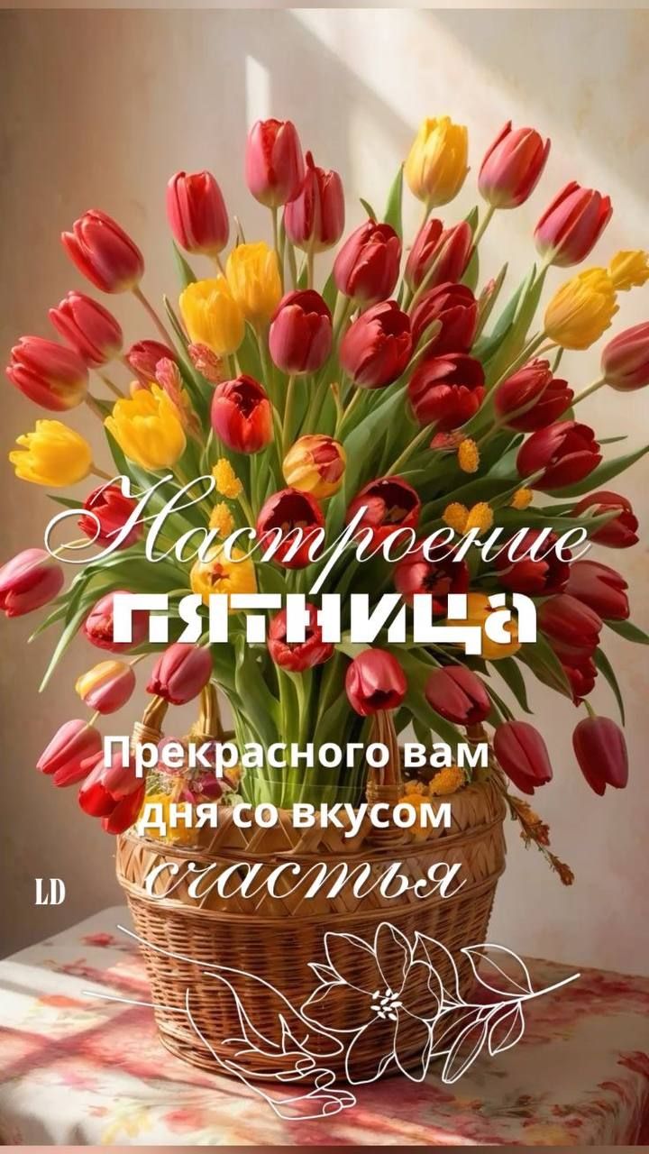 Настроение пятницы
Прекрасного вам дня со вкусом
счастья