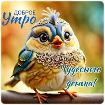 ДОБРОЕ УТРО
Чудесного денёчка!