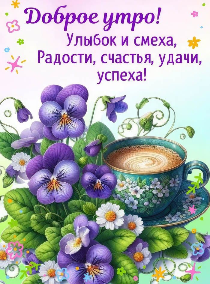 Доброе утро! Улыбок и смеха, Радости, счастья, удачи, успеха!