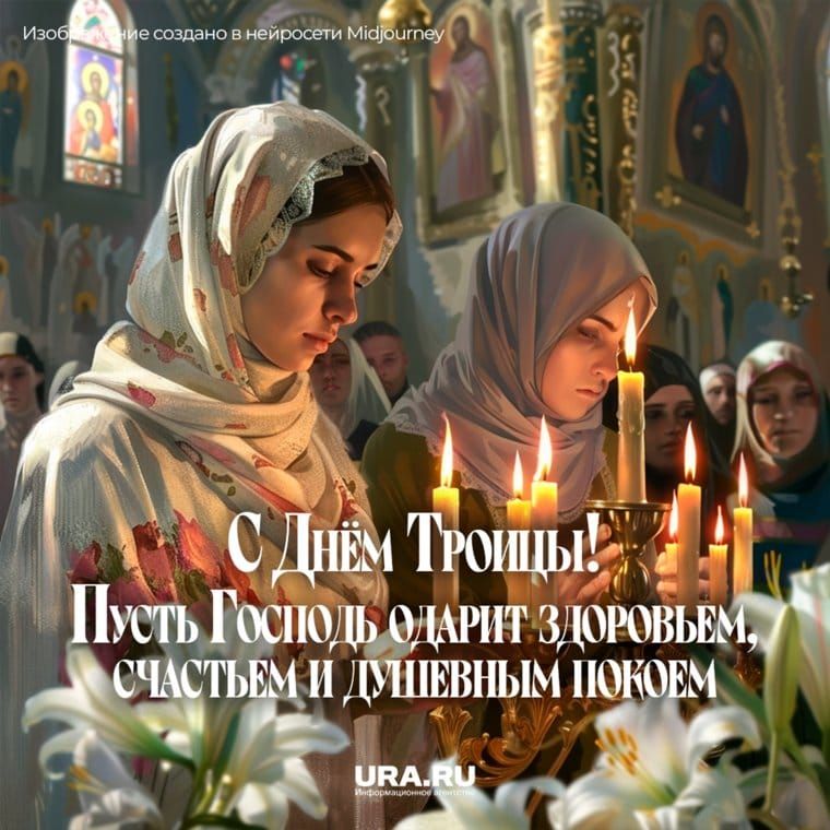 С Днём Троицы! Пусть Господь одарит здоровьем, счастьем и душевным покоем