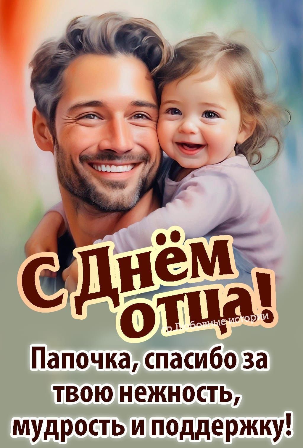 С Днём отца! Папочка, спасибо за твою нежность, мудрость и поддержку!
