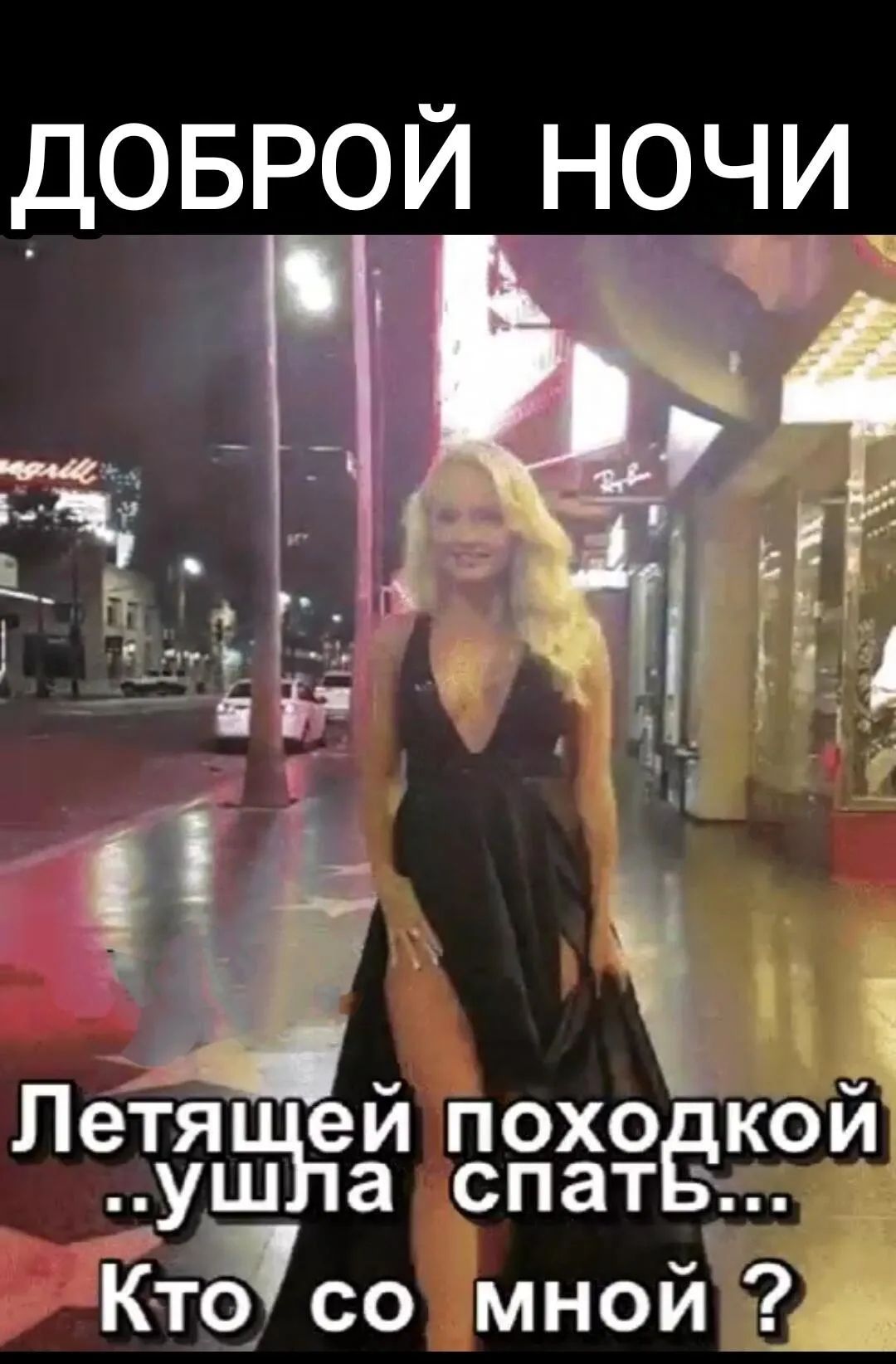 ДОБРОЙ НОЧИ
Летящей походкой ..ушла спать... Кто со мной ?