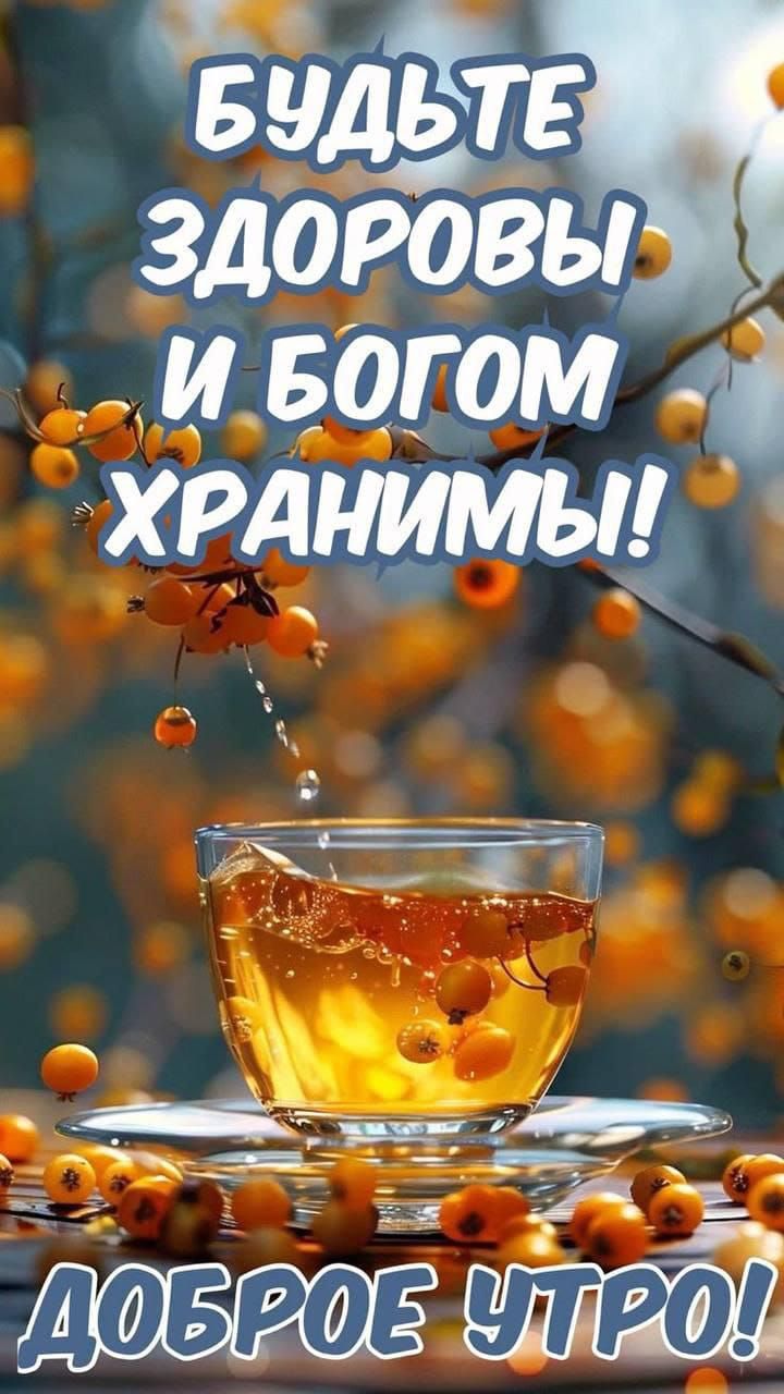 БУДЬТЕ ЗДОРОВЫ И БОГОМ ХРАНИМЫ! ДОБРОЕ УТРО!