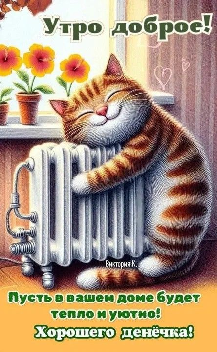 Утро доброе!
Пусть в вашем доме будет тепло и уютно!
Хорошего денёчка!