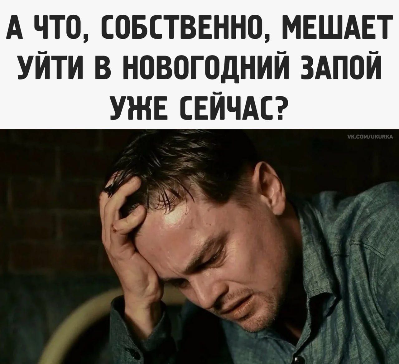 А ЧТО, СОБСТВЕННО, МЕШАЕТ УЙТИ В НОВОГОДНИЙ ЗАПОЙ УЖЕ СЕЙЧАС?
