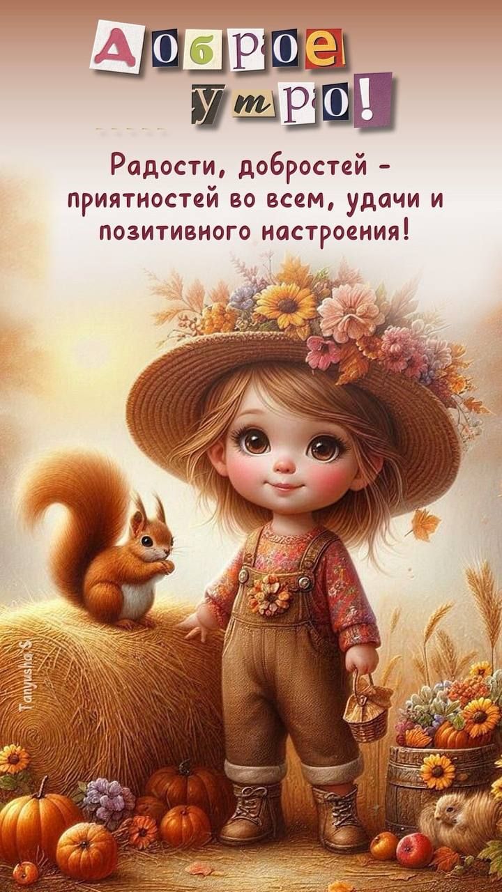 Доброе утро!
Радости, добростей - приятностей во всем, удачи и позитивного настроения!