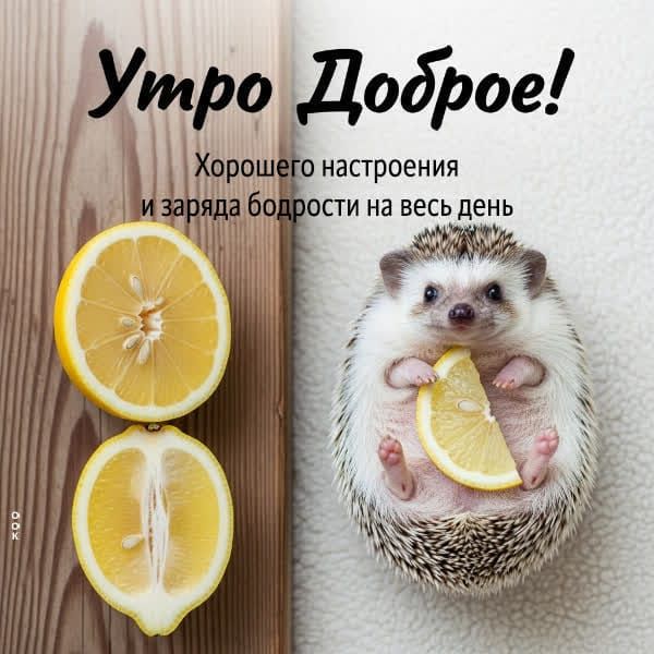 Утро доброе! Хорошего настроения и заряда бодрости на весь день
