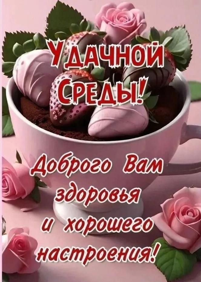 УДАЧНОЙ СРЕДЫ! Доброго Вам здоровья и хорошего настроения!