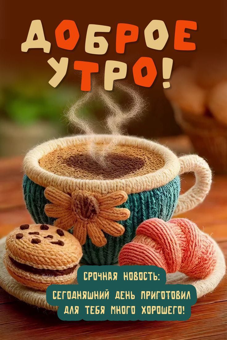 ДОБРОЕ УТРО!\nСРОЧНАЯ НОВОСТЬ: СЕГОДНЯШНИЙ ДЕНЬ ПРИГОТОВАЛ ДЛЯ ТЕБЯ МНОГО ХОРОГОГО!