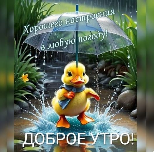 Хорошего настроения в любую погоду! ДОБРОЕ УТРО!