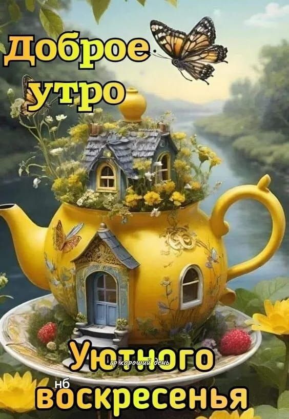 Доброе утро
Уютного воскресенья
