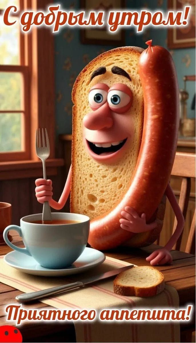 С добрым утром! Приятного аппетита!