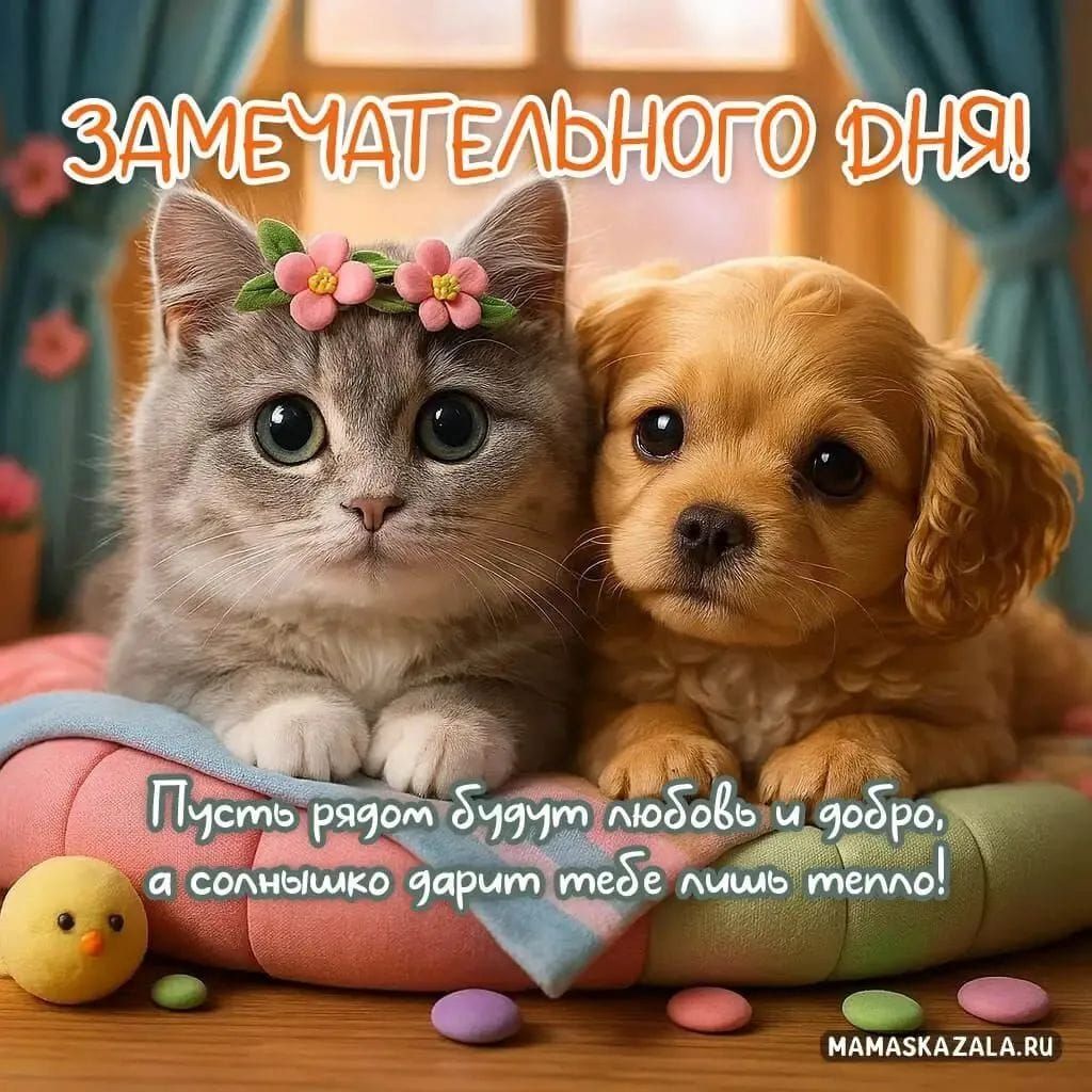 ЗАМЕЧАТЕЛЬНОГО ДНЯ! Пусть рядом будут любовь и добрa, а солнышко дарит тебе лишь тепло!