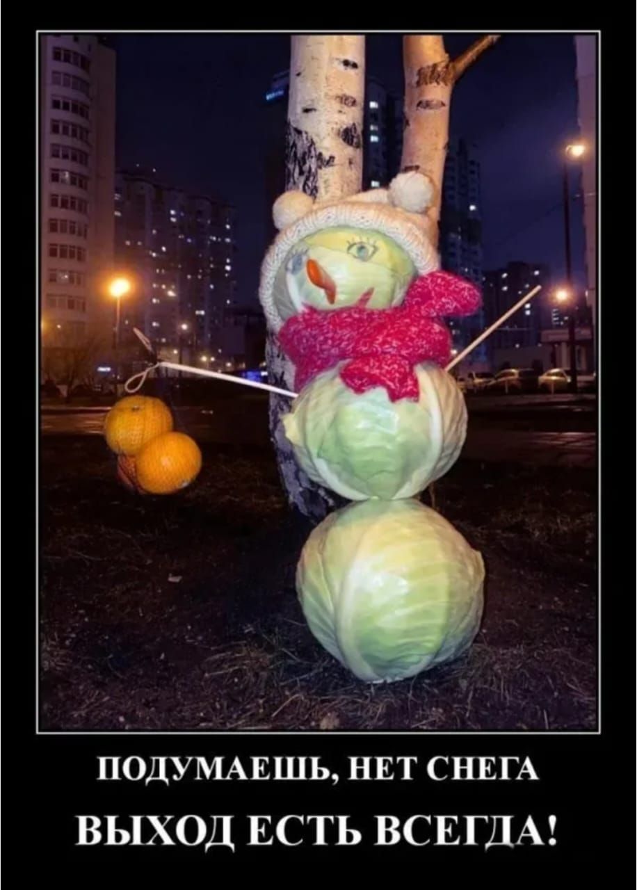 ПОДУМАЕШЬ, НЕТ СНЕГА ВЫХОД ЕСТЬ ВСЕГДА!