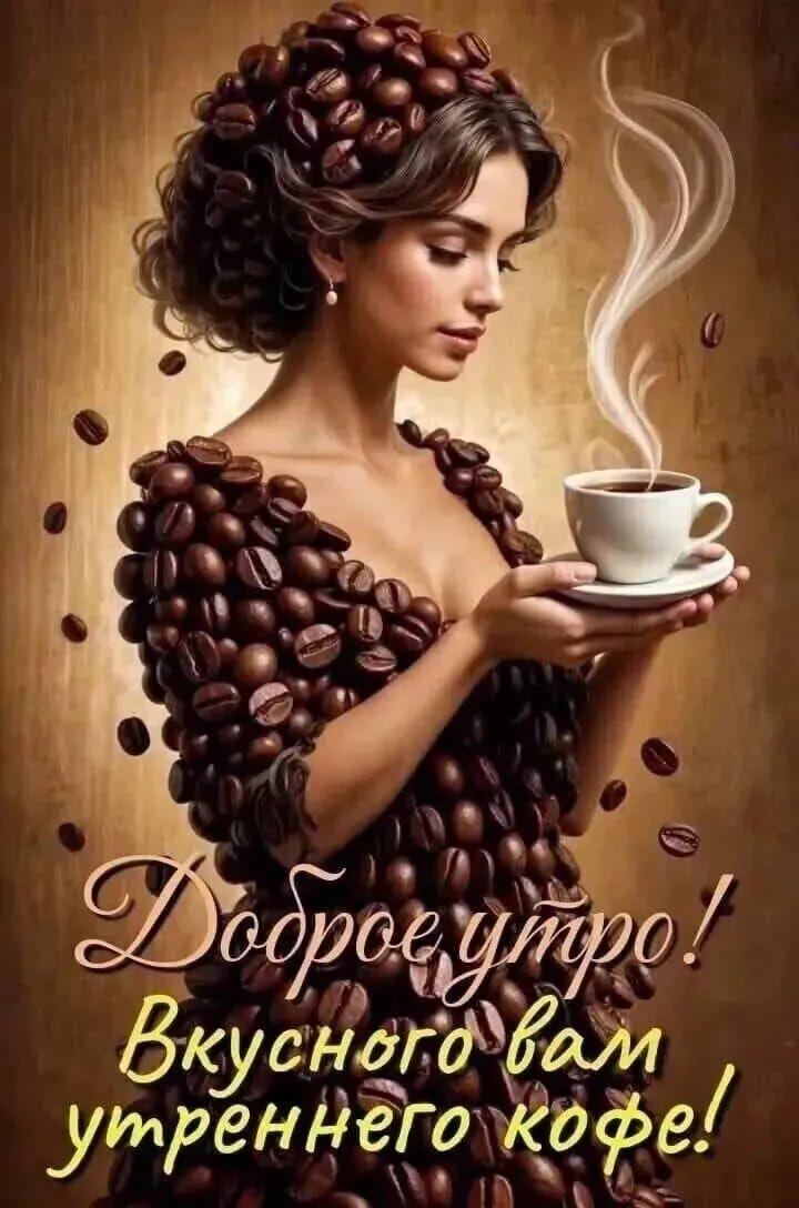 Доброе утро! Вкусного вам утреннего кофе!