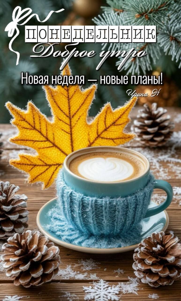 ПОНЕДЕЛЬНИК Доброе утро Новая неделя — новые планы! Ирина Е
