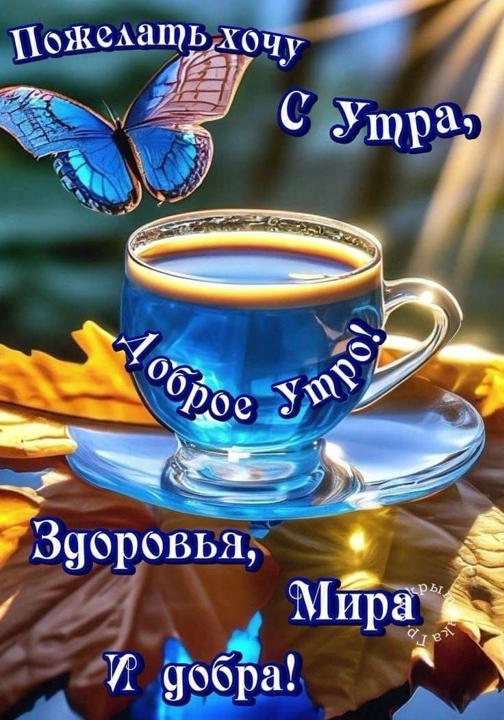 Пожелать хочу С Утра, Доброе Утро! Здоровья, Мира и добра!