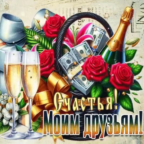 Счастья! Моим друзьям!