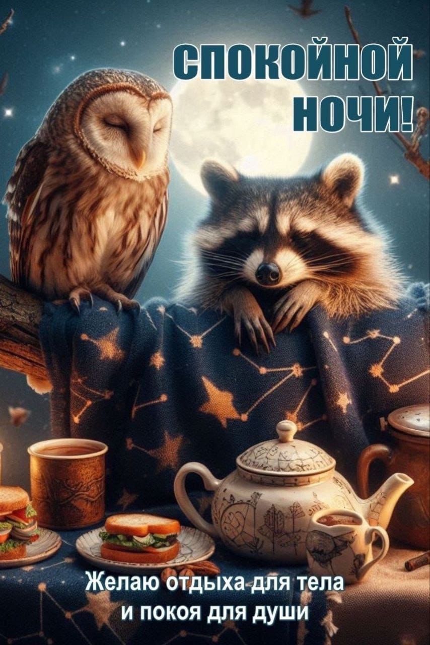 СПОКОЙНОЙ НОЧИ! Желаю отдыха для тела и покоя для души