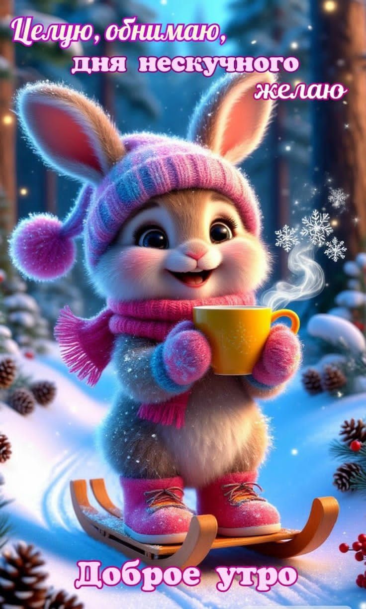 Целую, обнимаю, дня нескучного желаю. Доброе утро