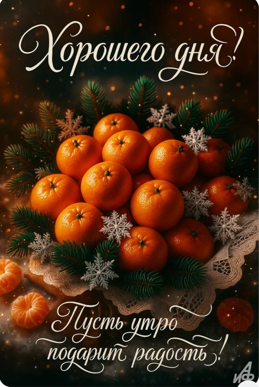 Хорошего дня! Пусть утро подарит радость!