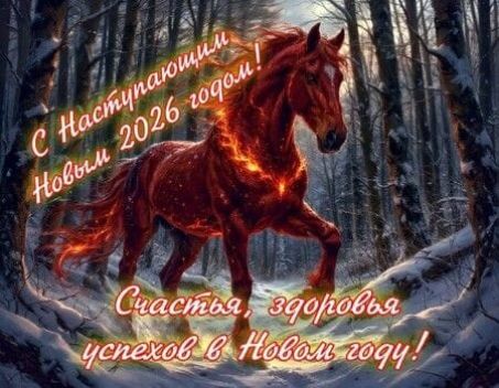 С Наступающим Новым 2026 годом! Счастья, здоровья успехов в Новом году!