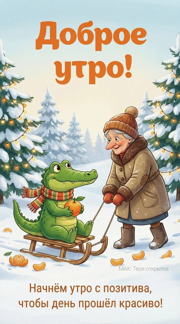 Доброе утро!
Начнём утро с позитива, чтобы день прошёл красиво!