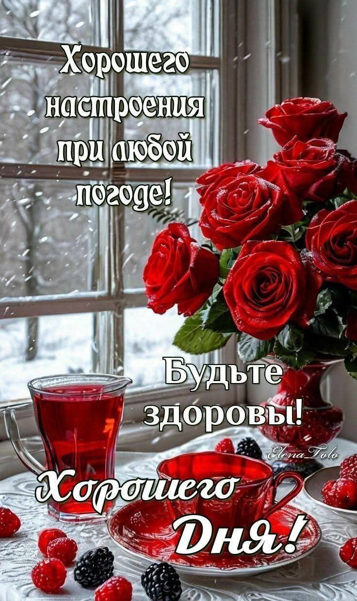 Хорошего настроения при любой погоде! Будьте здоровы! Хорошего дня!