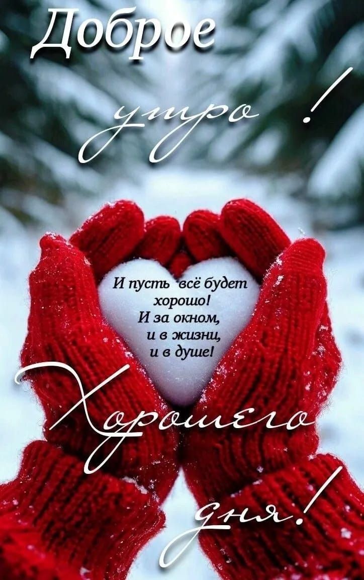 Доброе утро! И пусть всё будет хорошо! И за окном, и в жизни, и в душе! Хорошего дня!