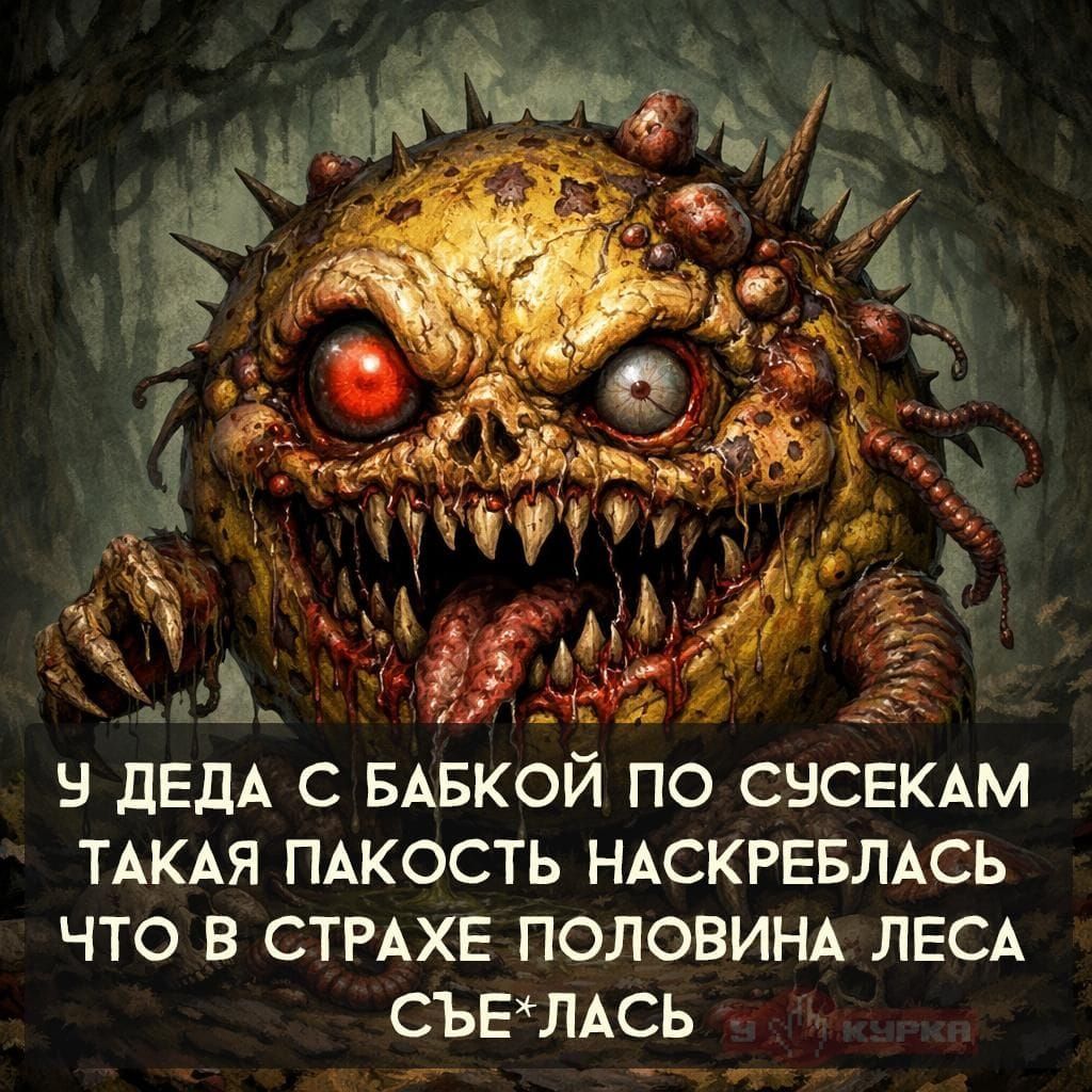 У деда с бабкой по суcекам такая пакость наскреблась что в страхе половина леса съебалась