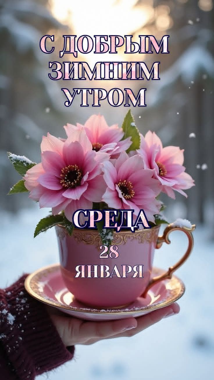 С ДОБРЫМ ЗИМНИМ УТРОМ СРЕДА 28 ЯНВАРЯ