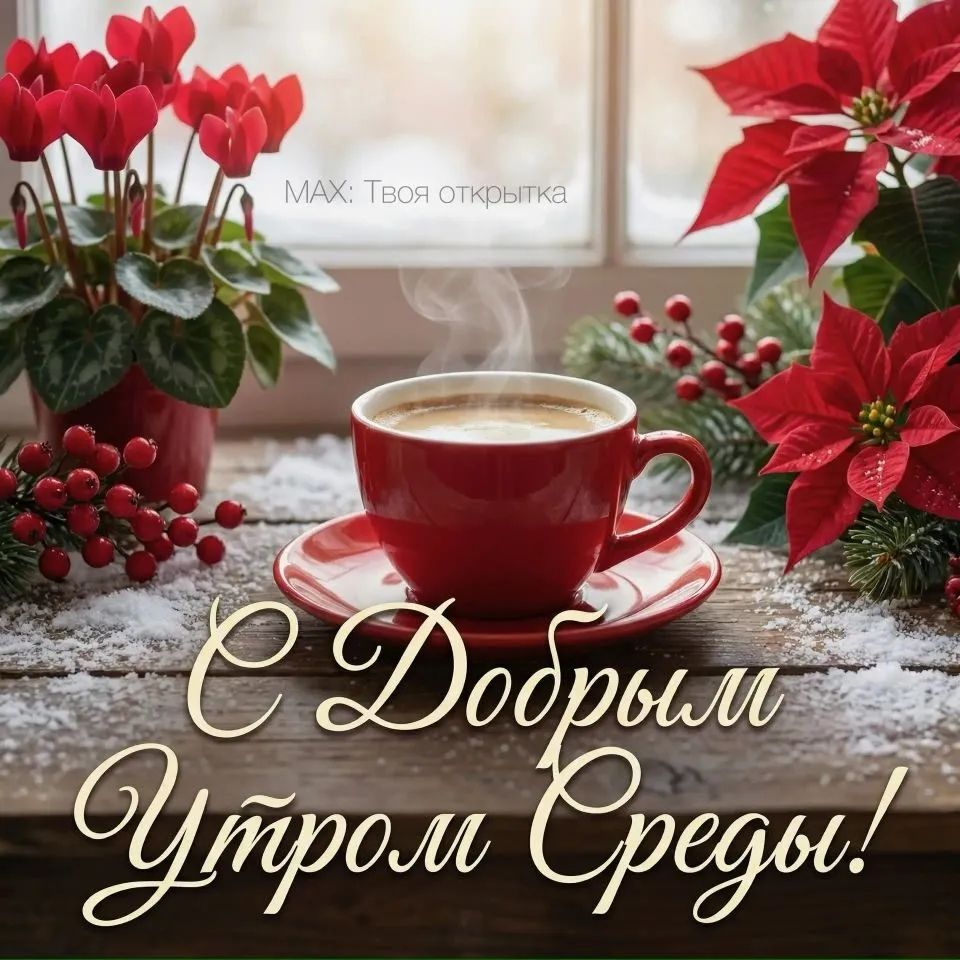 MAX: Твоя открытка\nС Добрым Утром Среды!