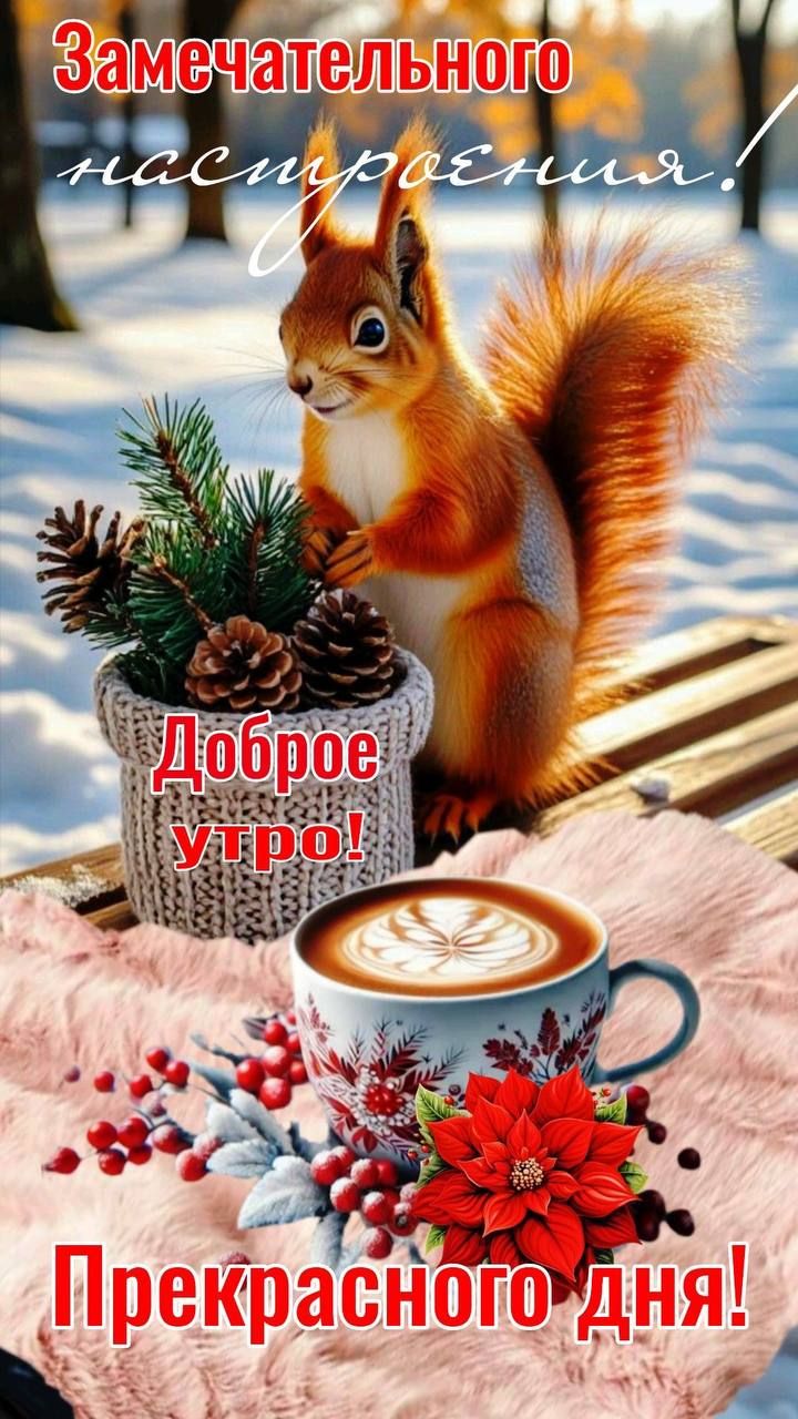 Замечательного настроения! Доброе утро! Прекрасного дня!