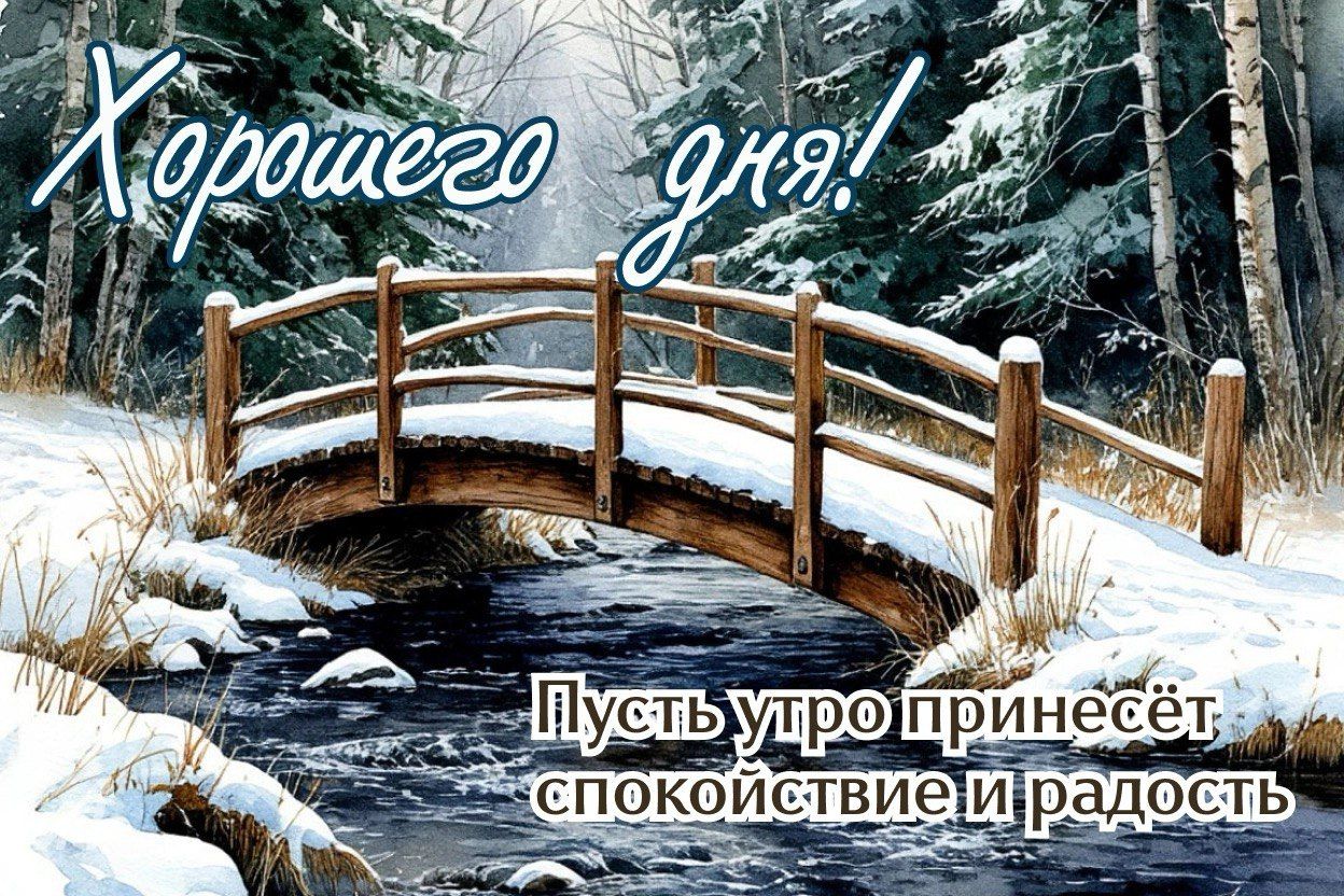 Хорошего дня!
Пусть утро принесёт спокойствие и радость