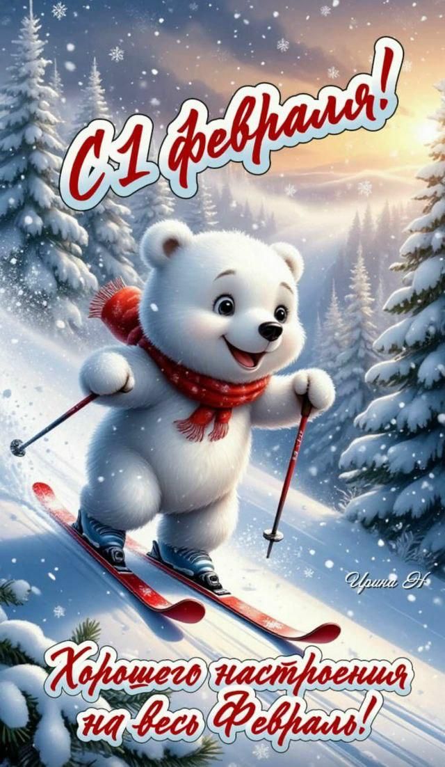 С 1 февраля! Хорошего настроения на весь февраль!