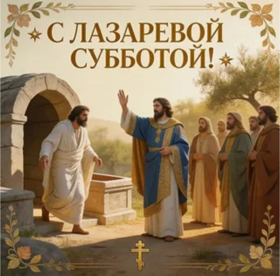 С ЛАЗАРЕВОЙ СУББОТОЙ!