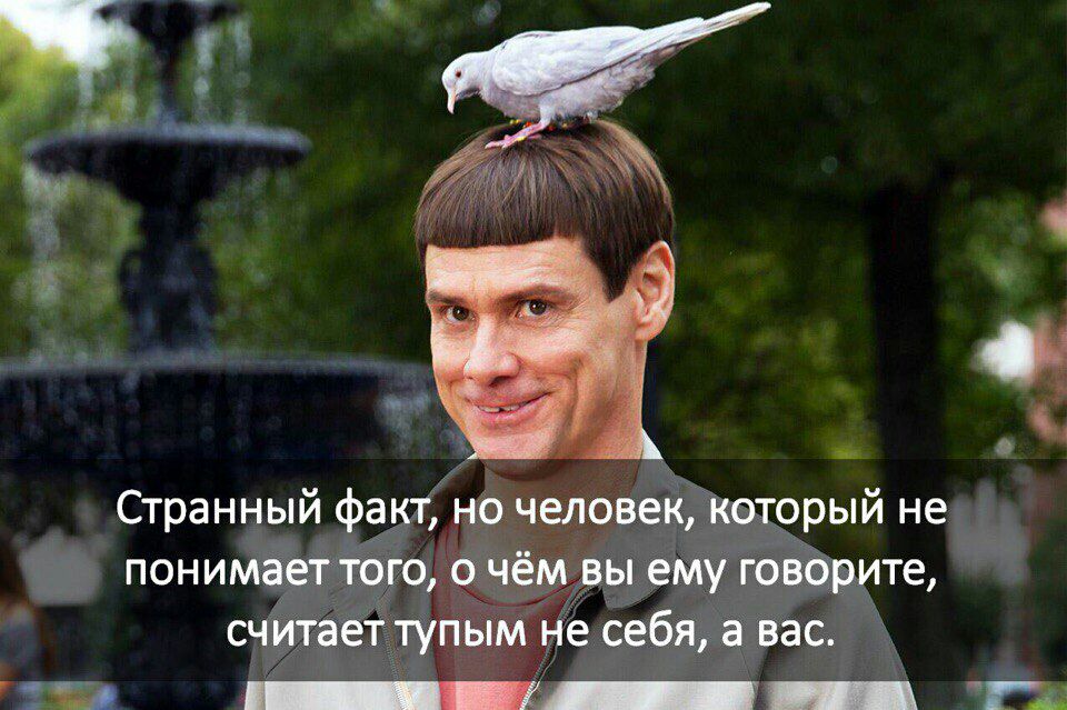 гг 0 Странный фактно человек который не понимаеттогоа чёмвь1 ему говарите считает Тупым і іё себя а вас ш __ _ г